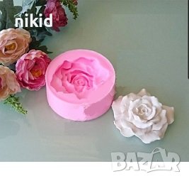 Голяма Отворена Роза силиконов молд форма калъп шоколад фондан гипс сапун, снимка 2 - Форми - 39933558