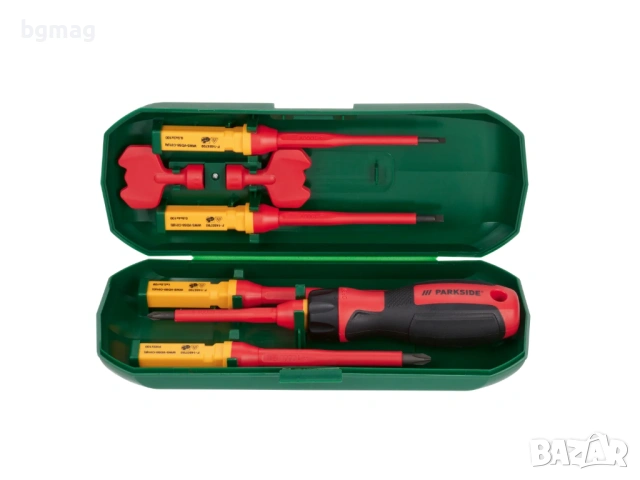 PARKSIDE комплект 1000V VDE отвертка-държач и накрайници, снимка 3 - Други инструменти - 53934489