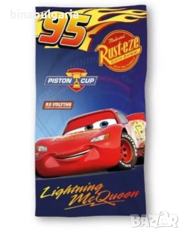 Плажни кърпи за плаж или баня модел “ МcQueen Cars / Колите ” 