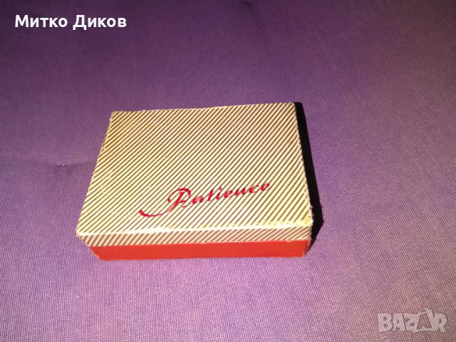 Patience немски мини карти от 50-те години винтидж 65х44мм-нови 2 комплекта 52+3, снимка 6 - Карти за игра - 38612926