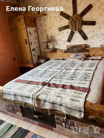 Тъкан килим(кувертюра) 100 % козя вълна. 