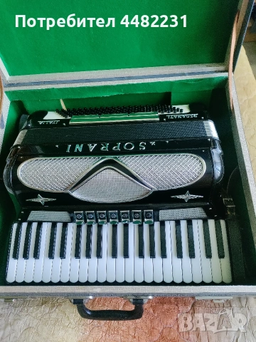 Продавам Италиански акордеон vSOPRANI RECANATI 120баса черен с куфар , снимка 6 - Акордеони - 53121448