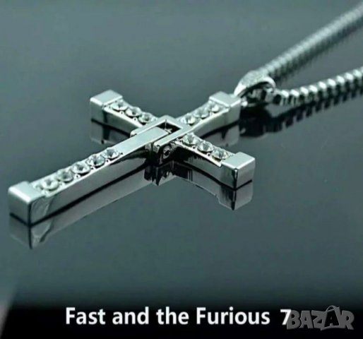 🚗🤞Бързи и яростни сребърен кръст - кръста на Дом. - колие 1 Fast and Furious - Dom's Cross:1 с филма, снимка 5 - Колиета, медальони, синджири - 30791129