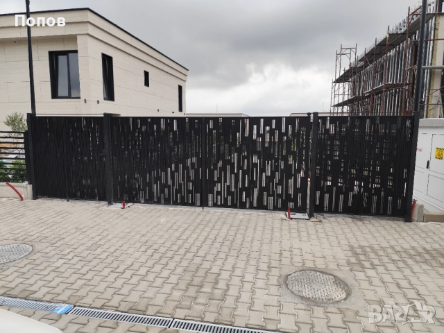 Продавам метална дизайнерска портална врата, снимка 5 - Железария - 51877123