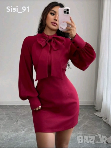 Нова рокля с панделка , снимка 2 - Рокли - 52830557