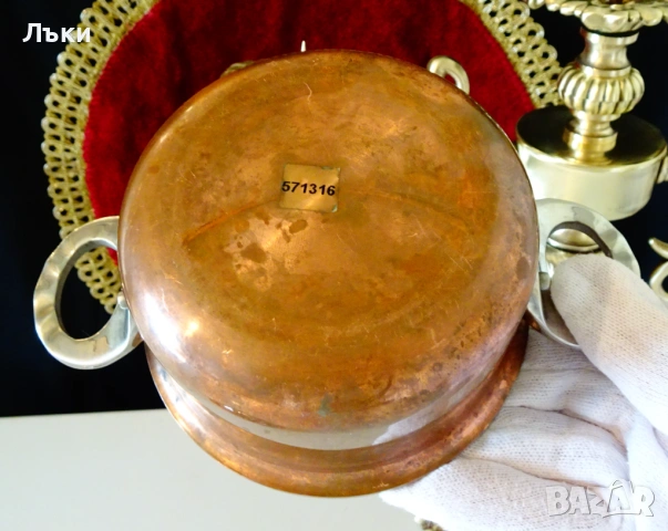 Шведска медна тенджера Patina,етикет. , снимка 6 - Антикварни и старинни предмети - 54271274