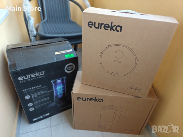 НОВА Eureka E10S прахосмукачка робот със самопочистваща се станция, снимка 3 - Прахосмукачки - 54322161