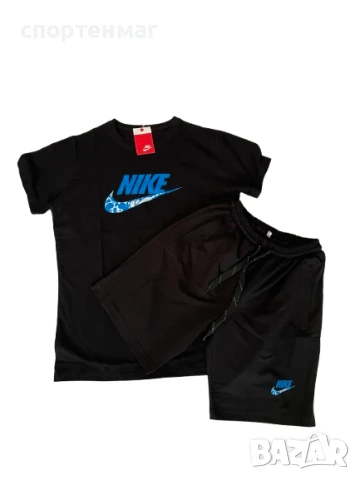 Летен мъжки комплект NIKE черни тениски 3 вида, снимка 3 - Спортни дрехи, екипи - 50560251