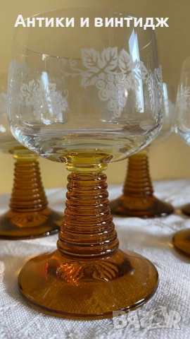 Лот чаши цветен кристал , снимка 9 - Сервизи - 50603441