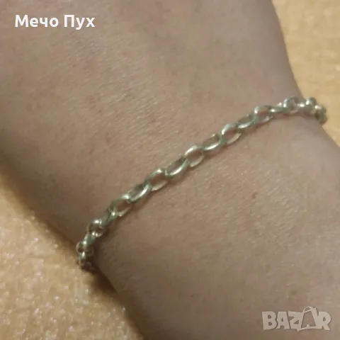 Сребърна гривна (319), снимка 3 - Гривни - 49935984