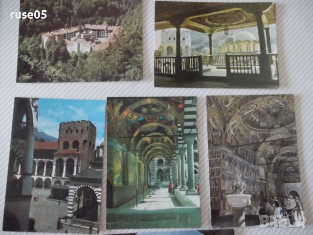 Лот от 6 бр. картички "Рилски манастир"* - 1, снимка 2 - Филателия - 36686136