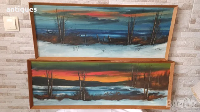 Картини "Пейзажи" два броя (92/33см и 82/33см) - комплект