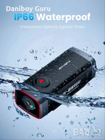 Велосипедна камера AKEEYO-710Pro EIS, 4K28FPS 20MP WiFi екшън камера с IP66 Ultra HD водоустойчива , снимка 2 - Аксесоари за велосипеди - 51934533