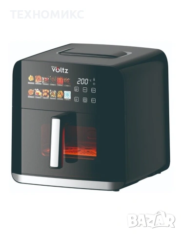 Фритюрник Air Fryer Oliver Voltz OV51980CE, 1200W, кошница 4 л., LED дисплей, снимка 7 - Фритюрници - 54080389