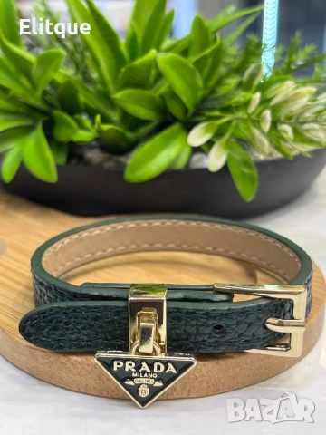 гривни от естествена кожа prada miu miu ysl saint laurent , снимка 18 - Гривни - 52907706