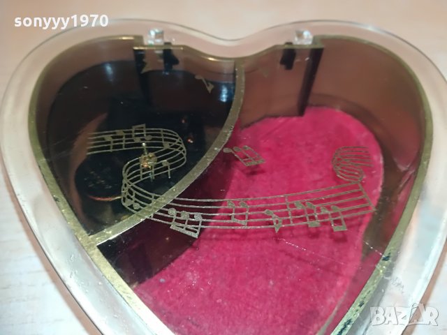 memory-музикална кутия сърце-15х15х6см-внос франция, снимка 5 - Колекции - 29592530