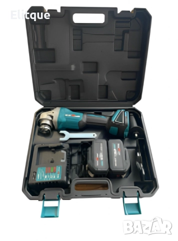 Комплект акумулаторен ъглошлайф 36V 8,0 Ah + 2 батерии и зарядно в куфар