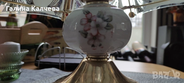 Нощна витражна лампа , снимка 4 - Настолни лампи - 53212609