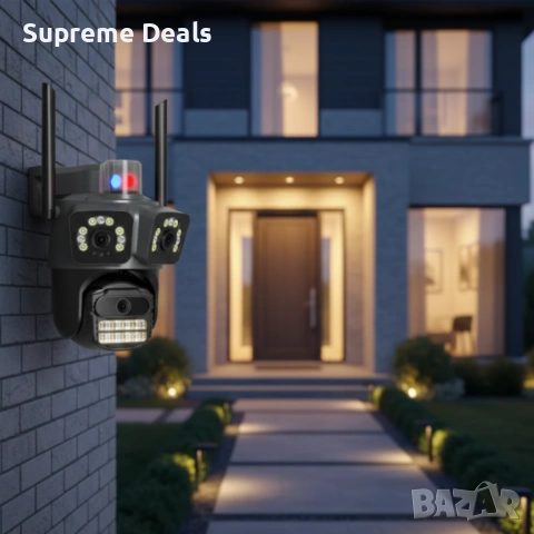 Тройна WIFI Smart Camera P21-SP3 , снимка 4 - IP камери - 54161253