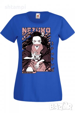 Дамска тениска Demon Slayer Nezuko Kamado 01,Анимация,игра,Празник,Повод., снимка 4 - Тениски - 38058171