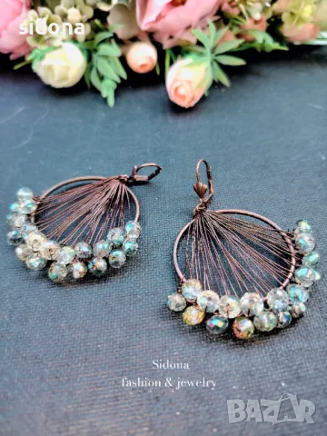 Ръчно изработени обеци by SiDona, снимка 10 - Обеци - 39480630