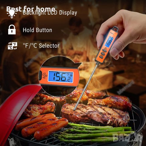 ThermoPro  Дигитален термометър за месо с дълга сонда,за печене на скара барбекю Smoker Grill, снимка 3 - Други стоки за дома - 42891870