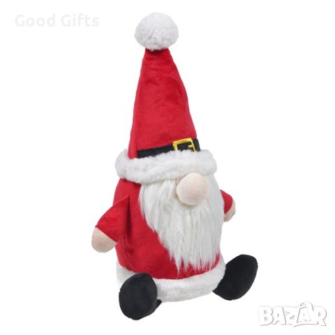 Коледно плюшено гномче Дядо Коледа, 33 см, снимка 2 - Плюшени играчки - 42792604