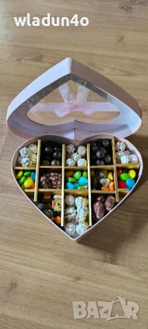 Сладък подарък-Сърце с бонбони, снимка 3 - Други - 50206076