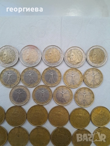 редки евро монети Италия 2002, снимка 2 - Нумизматика и бонистика - 54105457