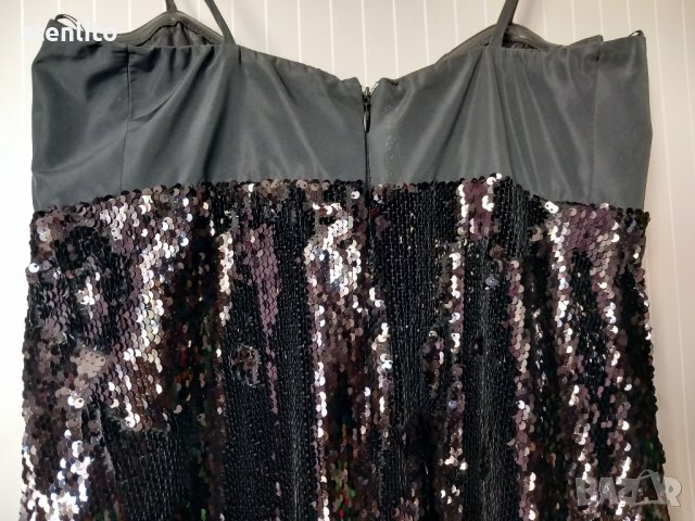 ZARA# черна с пайети# НОВА# вечерна рокля# размер XS, снимка 7 - Рокли - 42290496