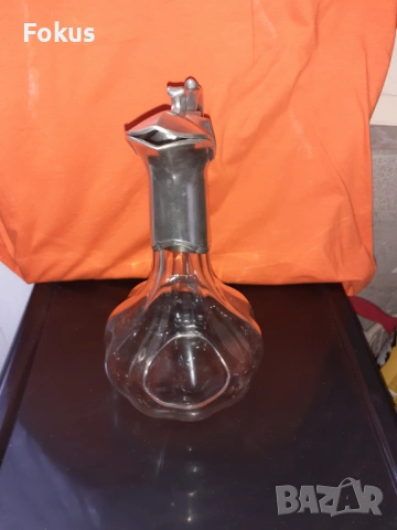 Прекрасна кана графа посребрена маркирана Dumanoir Etain, снимка 6 - Антикварни и старинни предмети - 53294538