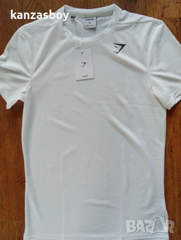 Gymshark Critical T-Shirt - Whitе- мъжка тениска р-р XS НОВА С ЕТИКЕТ, снимка 3 - Тениски - 54136590