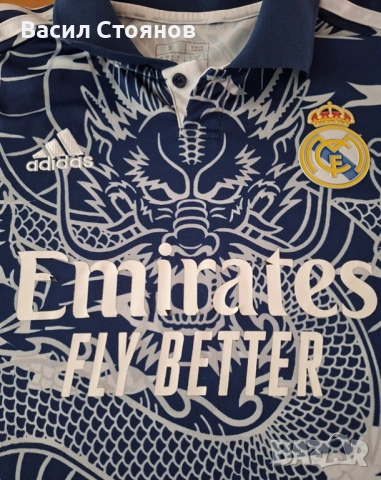 Реал Мадрид / Real Madrid 2022-23 Blue Dragon Special Jersey, снимка 2 - Фен артикули - 45175904