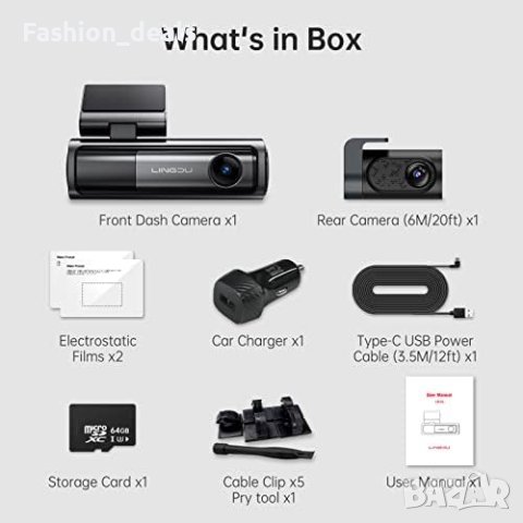 Нова камера за кола автомобил рекордер Dash Cam Видеорегистратор, снимка 6 - Камери - 42156284