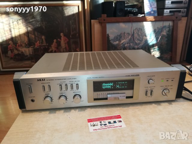 akai am-u02 ampli-made in japan-внос switzerland 0203211717, снимка 12 - Ресийвъри, усилватели, смесителни пултове - 32016324