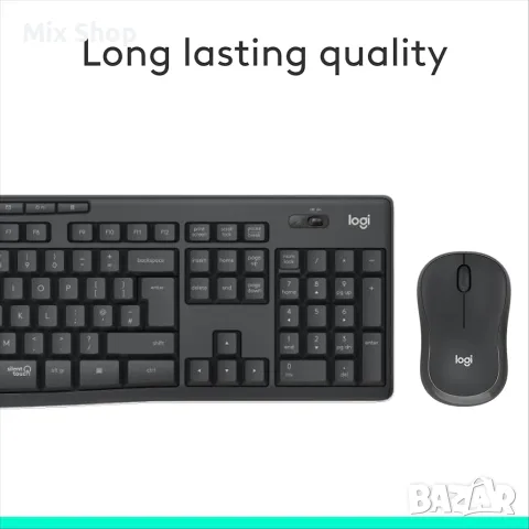 Нова Logitech MK295 Silent Wireless Mouse & Keyboard Combo, снимка 6 - Друга електроника - 55803539