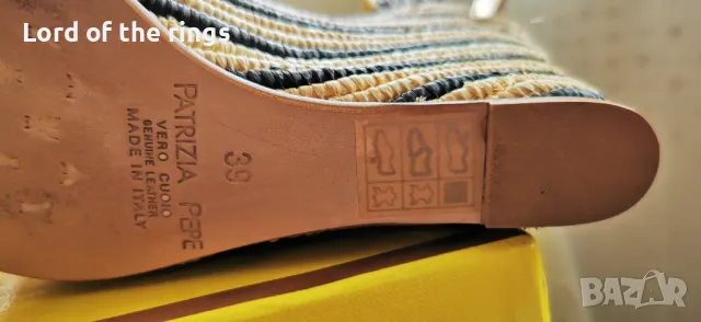 Маркови дамски сандали / еспадрили от рафия PATRIZIA PEPE - 39 номер, снимка 5 - Сандали - 49958788