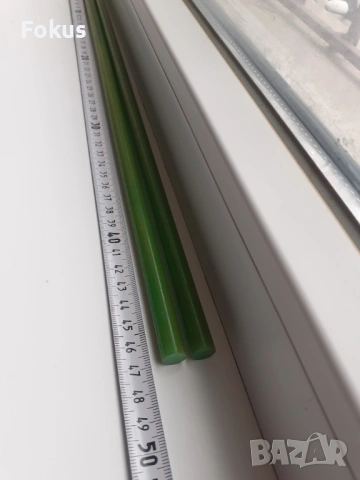 Пръчки каталин бакелит зелени с дамари броеница, снимка 4 - Антикварни и старинни предмети - 53950831