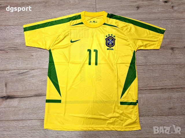 Футболна фланелка на Роналдиньо Бразилия ретро модел!!!, снимка 2 - Футбол - 52562992
