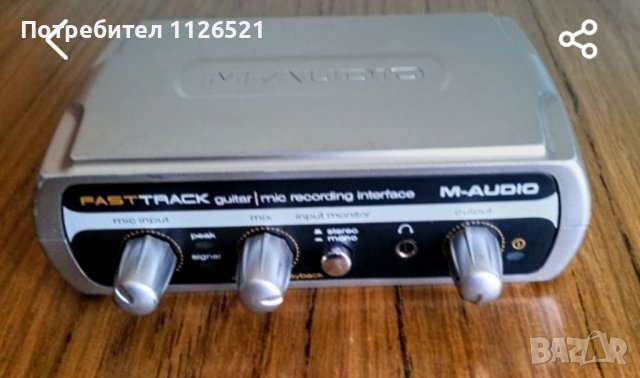 M-Audio Fast Track audio interface sound card, снимка 1 - Други - 37352894