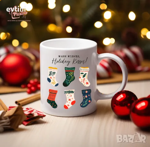 Коледни чаши, снимка 6 - Чаши - 48036037