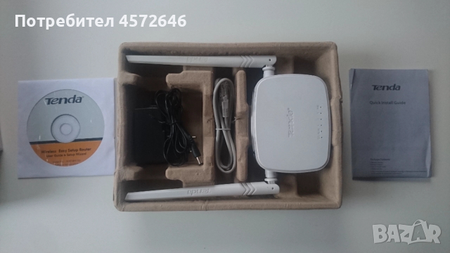 Рутер Tenda N301, снимка 2 - Рутери - 52554500