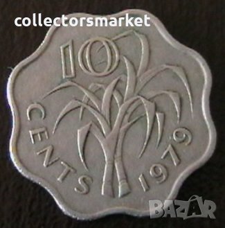 10 цента 1979, Свазиленд, снимка 1 - Нумизматика и бонистика - 34525691