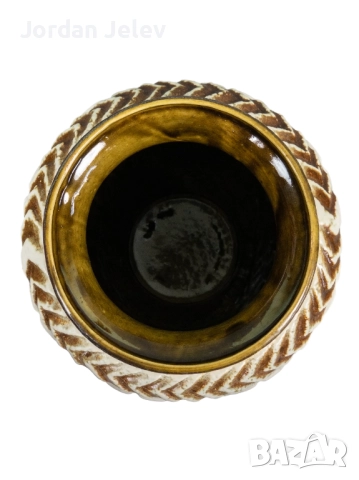 XL Ваза BAY KERAMIK (W. Germany) – Дизайн Bodo Mans – Fat Lava WGP (40 см), снимка 4 - Вази - 52532678