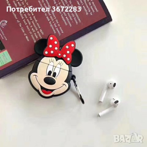 Мини или мики маус слушалки с калъфче, снимка 3 - Безжични слушалки - 42754289