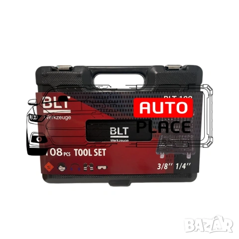 Гедоре 108 части 1/4“ и 3/8“ BLT Werkzeuge, снимка 4 - Гедорета - 53909030