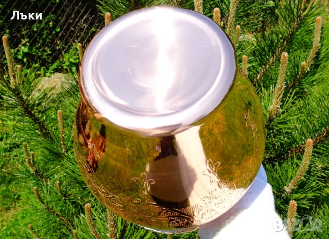 Медна ваза,делва 1.2 кг. , снимка 10 - Антикварни и старинни предмети - 40777068