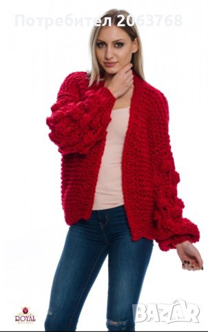 Червена Жилетка, снимка 2 - Жилетки - 42760503