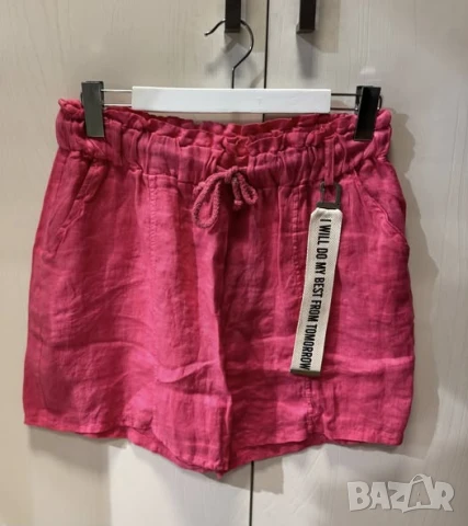 къси ленени панталони, снимка 3 - Панталони - 51270409