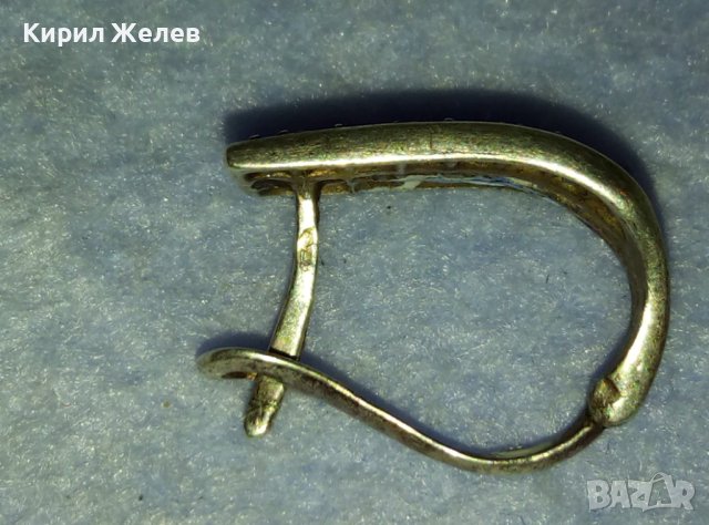ПРЕКРАСНА СКЪПОЦЕННА СРЕБЪРНА ОБЕЦА СРЕБРО 925 АНГЛИЯ с БЛЕСТЯЩИ ЮВЕЛИРНО ФАСЕТИРАНИ ЦИРКОНИ 38823, снимка 12 - Обеци - 42466507